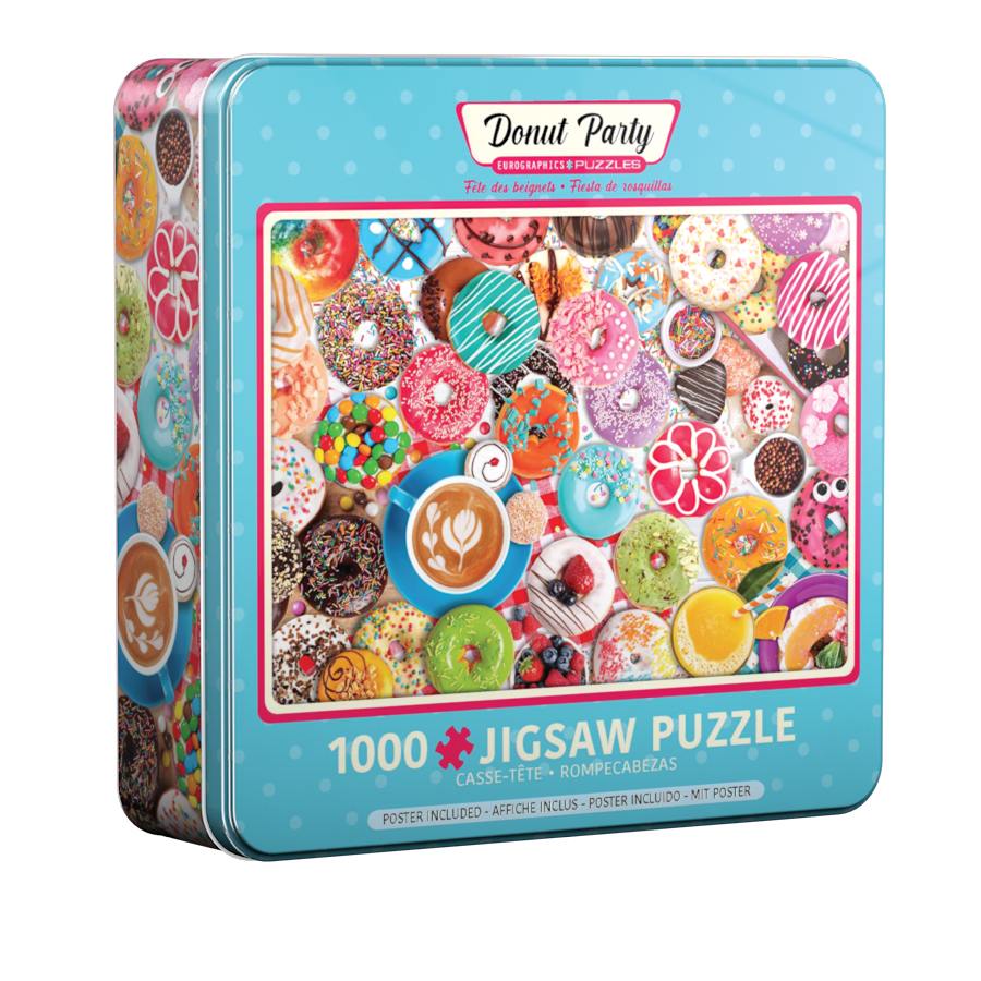 Eurographics 8051-5602 - Donut Party Puzzledose 1.000 Blech Puzzle