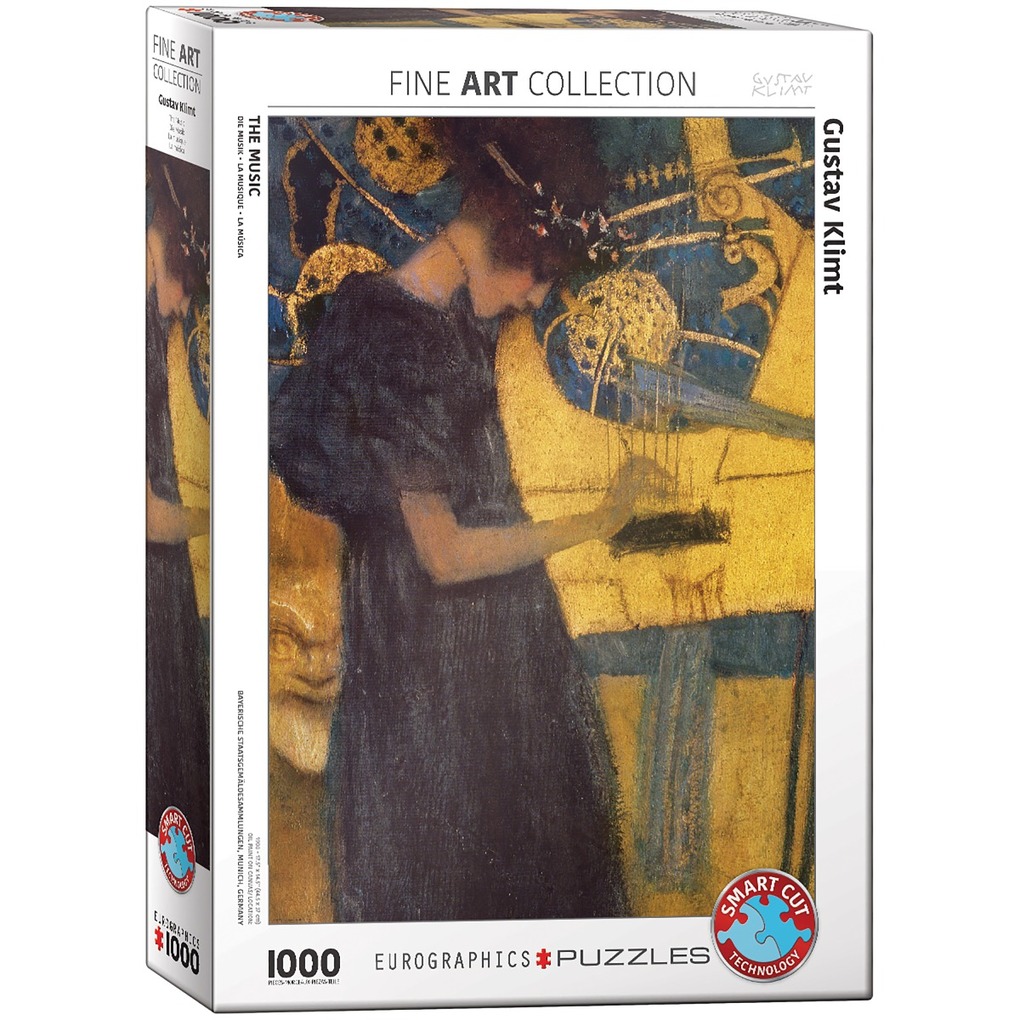 Eurographics 6000-1991 - Die Musik Von Gustav Klimt Puzzle 1.000 Teile