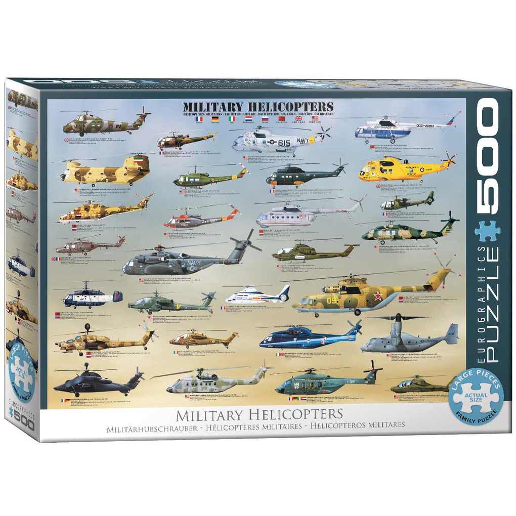 Eurographics 6500-0088 - Militärhelikopter Puzzle 500 Teile