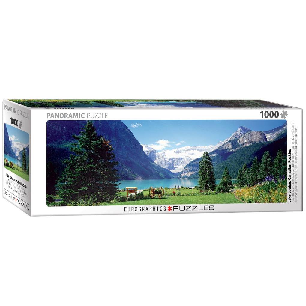 Eurographics 6010-1456 - Lake Louise in den Kanadischen Rockies Panorama Puzzle - 1000 Teile
