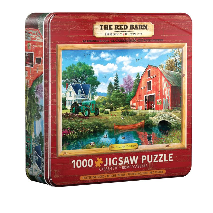 Eurographics 8051-5526 - Die rote Scheune Dominic Davison Puzzledose 1.000 Blech Puzzle
