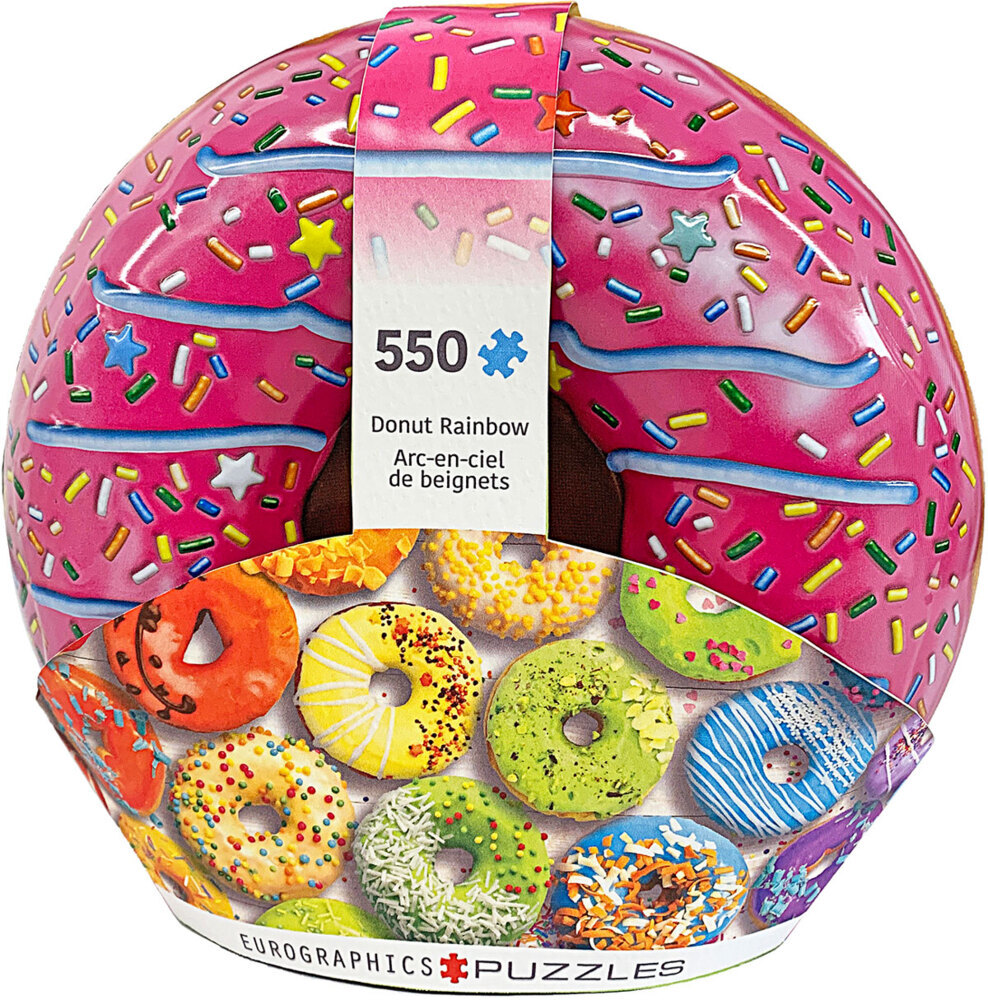 Eurographics 8551-5782 - Donut Rainbow Puzzle 550 Teile in Blechdose