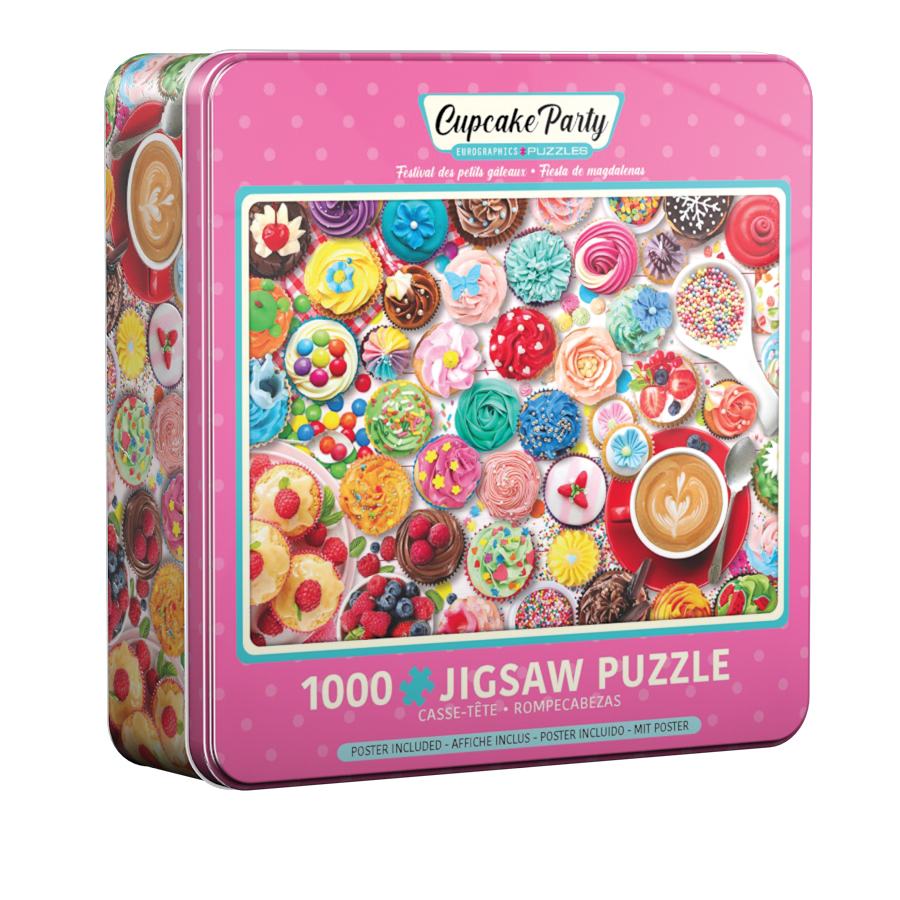 Eurographics 8051-5604 - Cupcake Party Puzzledose 1.000 Blech Puzzle