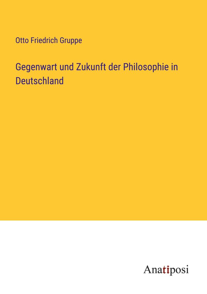 Gegenwart und Zukunft der Philosophie in Deutschland