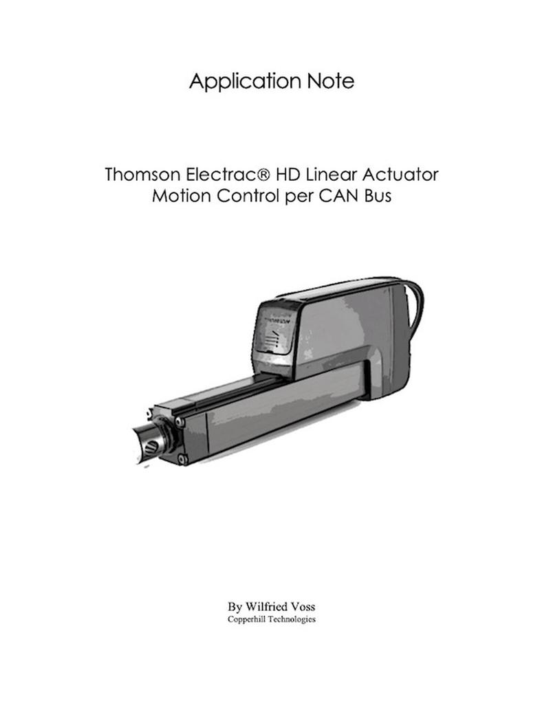 Thomson Electrac HD Linear Actuator Motion Control per CAN Bus