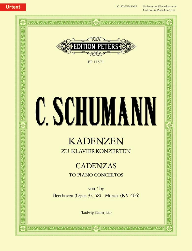Kadenzen zu Klavierkonzerten - von Beethoven (Opus 37 Opus 58) und Mozart (KV466)