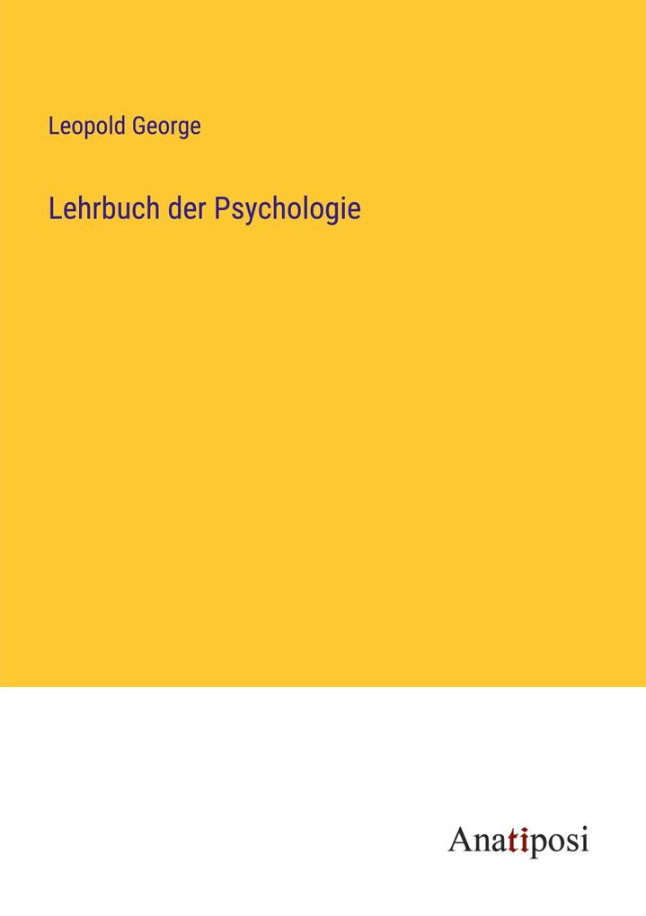 Lehrbuch der Psychologie
