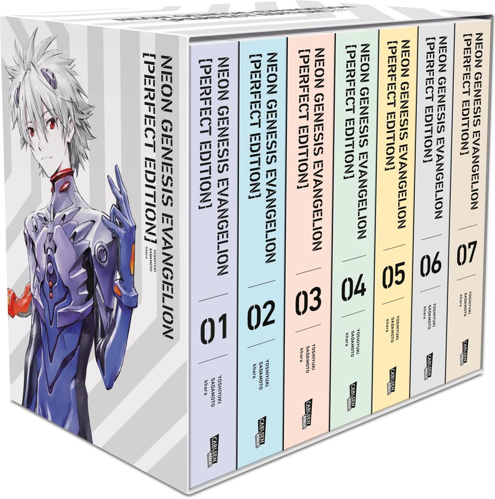 Neon Genesis Evangelion - Perfect Edition Bände 1-7 im Sammelschuber mit Extras