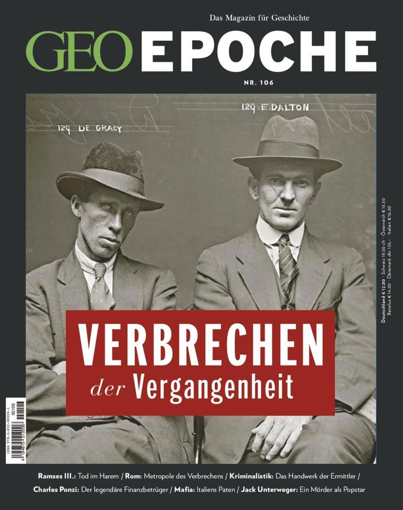 GEO Epoche 106/2020 - Verbrechen der Vergangenheit - Geo Epoche Redaktion