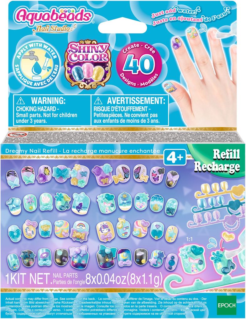 Aquabeads - Fingernägel Nachfüllset Blau-Grün