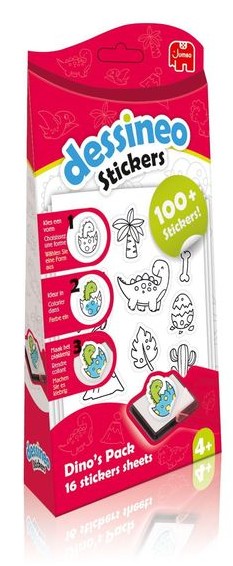 Jumbo Spiele - Dessineo Stickers - Dinosaurier