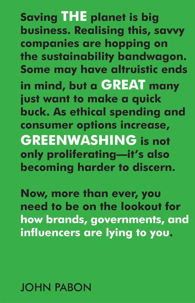 The Great Greenwashing