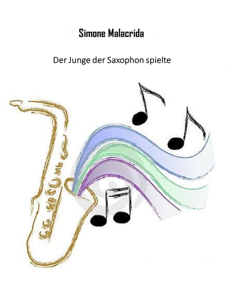 Der Junge der Saxophon spielte