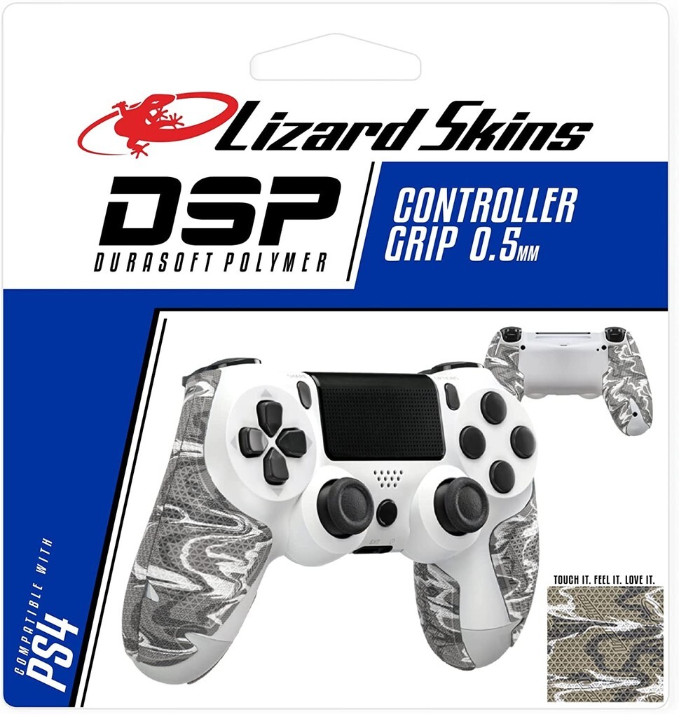 Lizard Skins DSP Controller Grip 0.5mm Sticker für PS4 Controller Phantom Camo grey