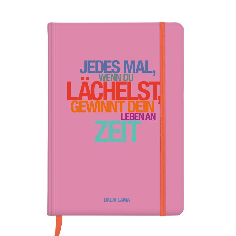 Notizbuch A5 Hardcover Dalai Lama Lächelst