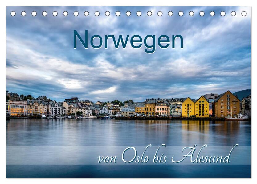 Norwegen von Oslo bis Ålesund (Tischkalender 2024 DIN A5 quer) CALVENDO Monatskalender