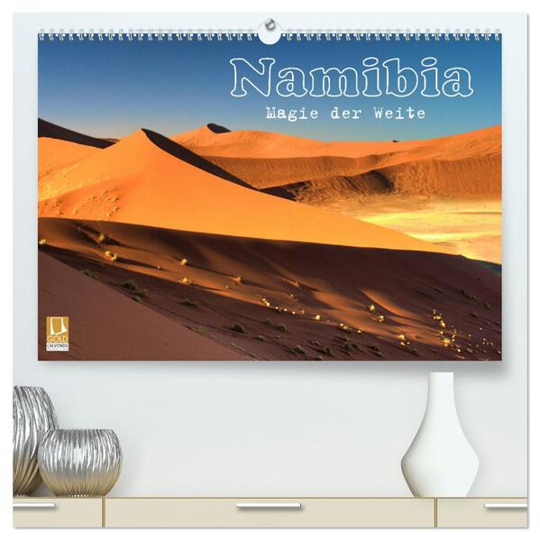 Namibia - Magie der Weite (hochwertiger Premium Wandkalender 2024 DIN A2 quer) Kunstdruck in Hochglanz