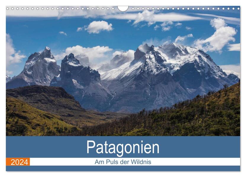 Patagonien - Am Puls der Wildnis (Wandkalender 2024 DIN A3 quer) CALVENDO Monatskalender
