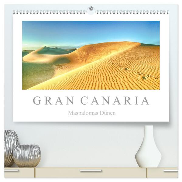 Gran Canaria - Maspalomas Dünen (hochwertiger Premium Wandkalender 2024 DIN A2 quer) Kunstdruck in Hochglanz