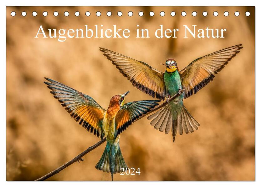Augenblicke in der Natur (Tischkalender 2024 DIN A5 quer) CALVENDO Monatskalender