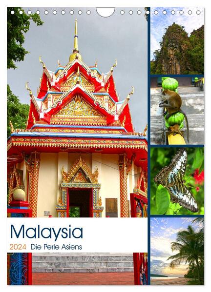 Malaysia - Die Perle Asiens (Wandkalender 2024 DIN A4 hoch) CALVENDO Monatskalender