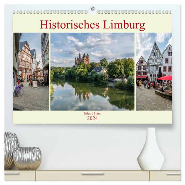 Historisches Limburg (hochwertiger Premium Wandkalender 2024 DIN A2 quer) Kunstdruck in Hochglanz