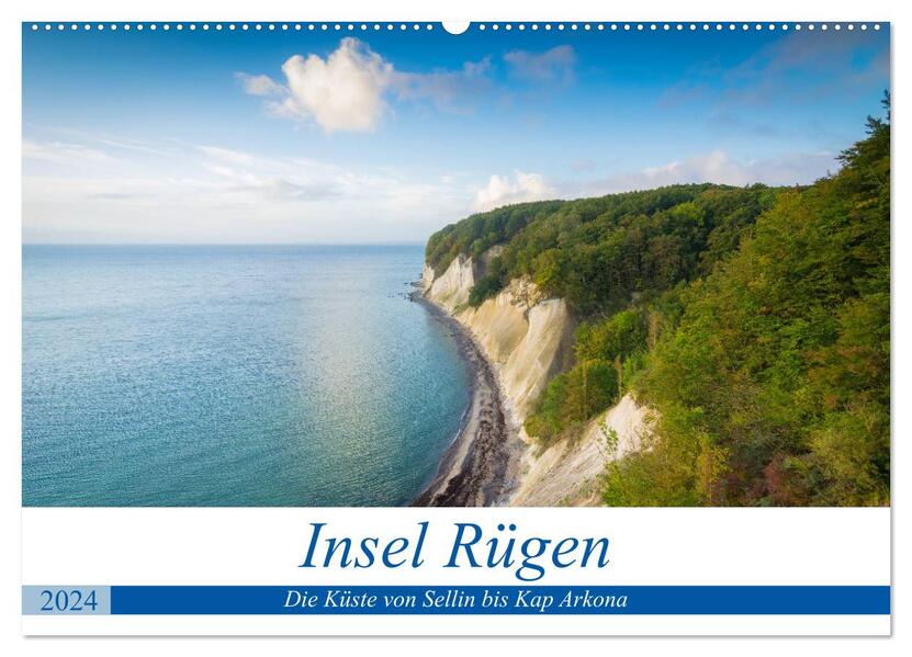 Insel Rügen - Die Küste von Sellin bis Kap Arkona (Wandkalender 2024 DIN A2 quer) CALVENDO Monatskalender