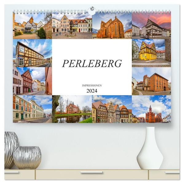 Perleberg Impressionen (hochwertiger Premium Wandkalender 2024 DIN A2 quer) Kunstdruck in Hochglanz