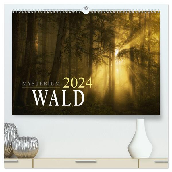 Mysterium Wald (hochwertiger Premium Wandkalender 2024 DIN A2 quer) Kunstdruck in Hochglanz