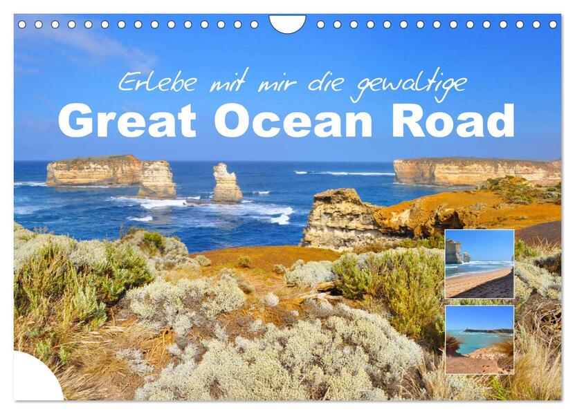 Erlebe mit mir die gewaltige Great Ocean Road (Wandkalender 2024 DIN A4 quer) CALVENDO Monatskalender