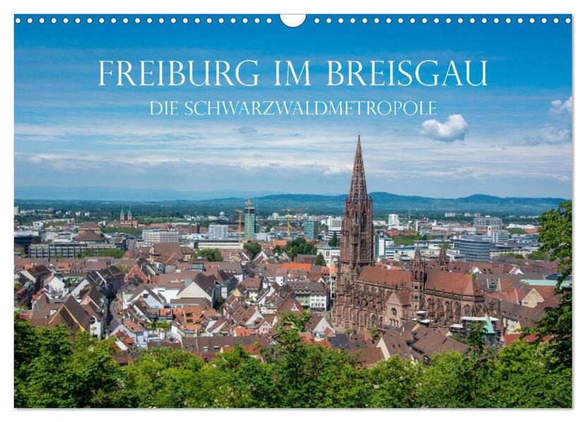 Freiburg im Breisgau - Die Schwarzwaldmetropole (Wandkalender 2024 DIN A3 quer) CALVENDO Monatskalender
