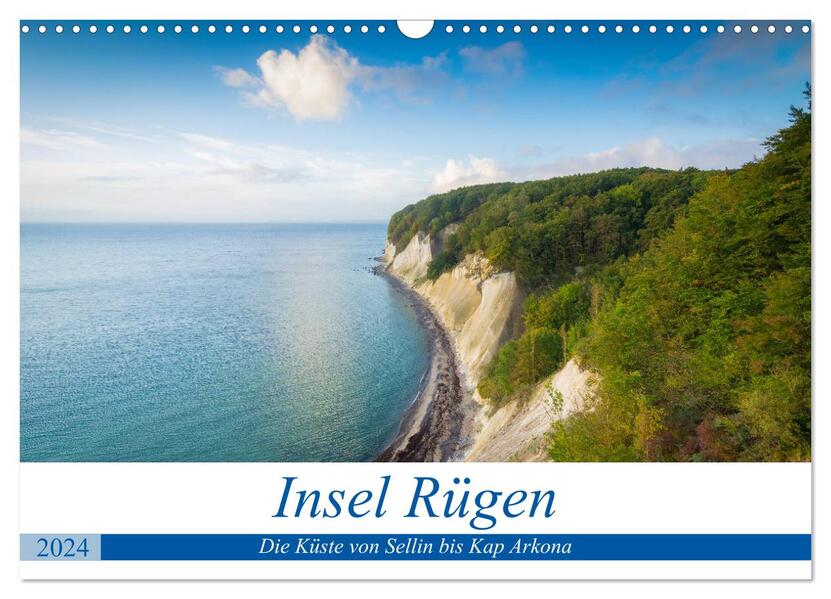 Insel Rügen - Die Küste von Sellin bis Kap Arkona (Wandkalender 2024 DIN A3 quer) CALVENDO Monatskalender