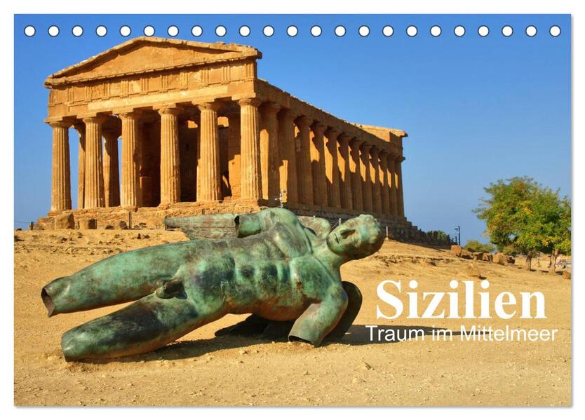 Sizilien - Traum im Mittelmeer (Tischkalender 2024 DIN A5 quer) CALVENDO Monatskalender