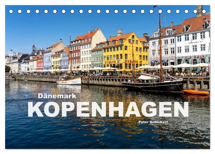 Dänemark - Kopenhagen (Tischkalender 2024 DIN A5 quer) CALVENDO Monatskalender