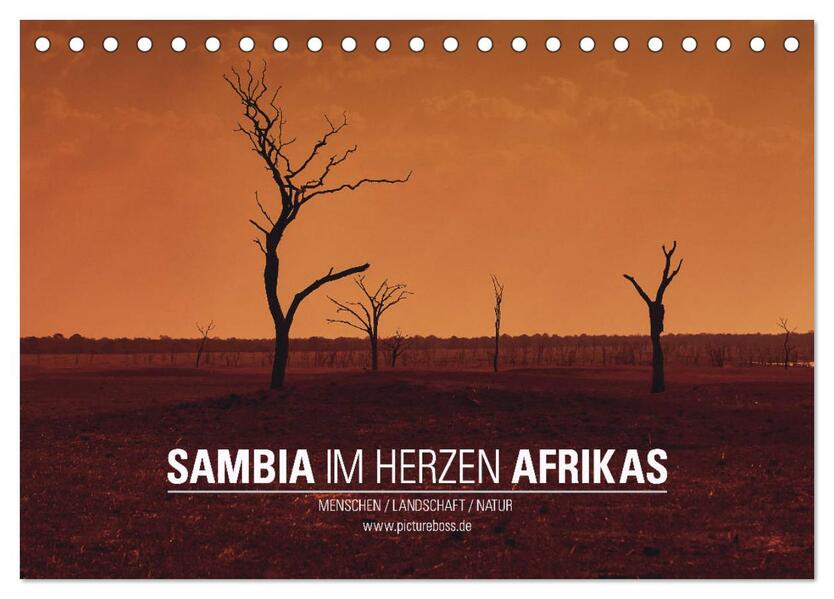 SAMBIA IM HERZEN AFRIKAS (Tischkalender 2024 DIN A5 quer) CALVENDO Monatskalender