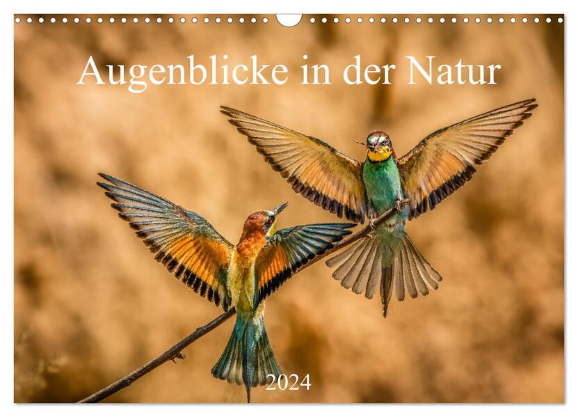 Augenblicke in der Natur (Wandkalender 2024 DIN A3 quer) CALVENDO Monatskalender