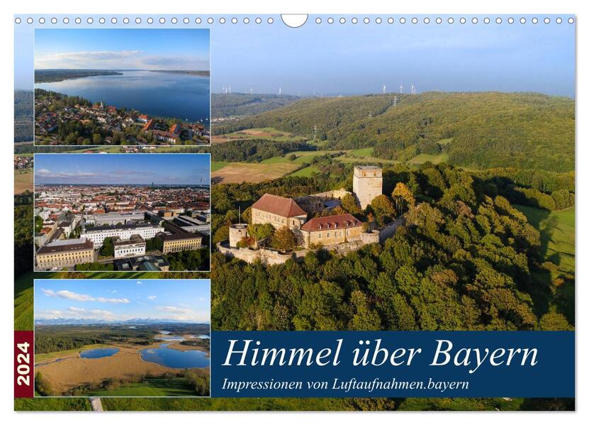 Himmel über Bayern (Wandkalender 2024 DIN A3 quer) CALVENDO Monatskalender
