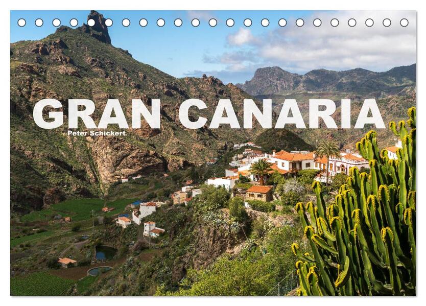 Gran Canaria (Tischkalender 2024 DIN A5 quer) CALVENDO Monatskalender
