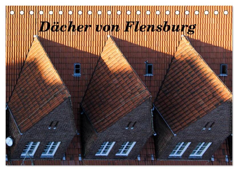 Dächer von Flensburg (Tischkalender 2024 DIN A5 quer) CALVENDO Monatskalender