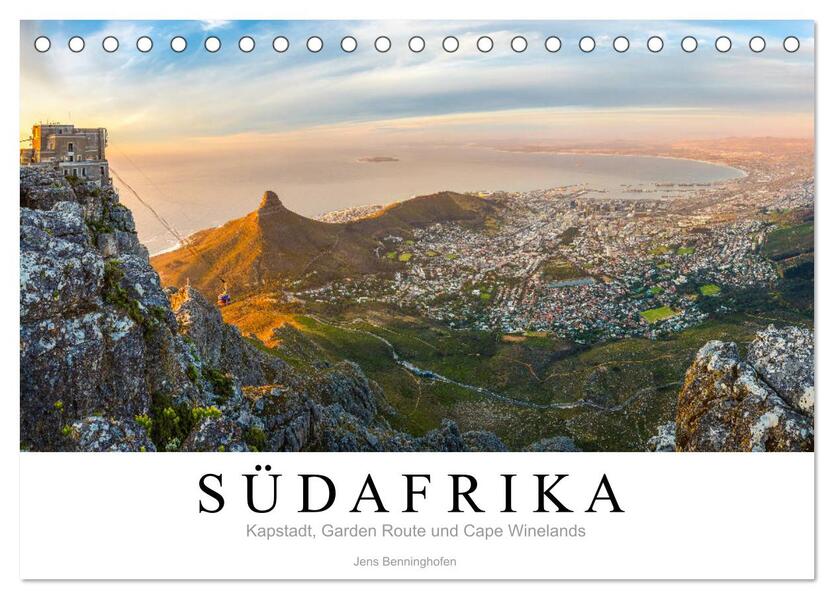 Südafrika: Kapstadt Garden Route und Cape Winelands (Tischkalender 2024 DIN A5 quer) CALVENDO Monatskalender