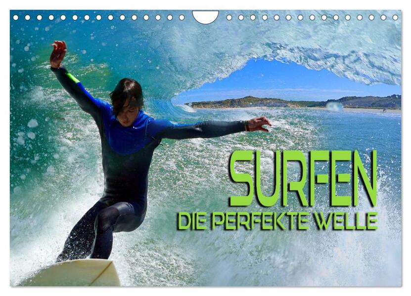 Surfen - die perfekte Welle (Wandkalender 2024 DIN A4 quer) CALVENDO Monatskalender