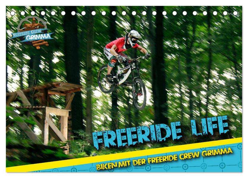 Freeride Life (Tischkalender 2024 DIN A5 quer) CALVENDO Monatskalender