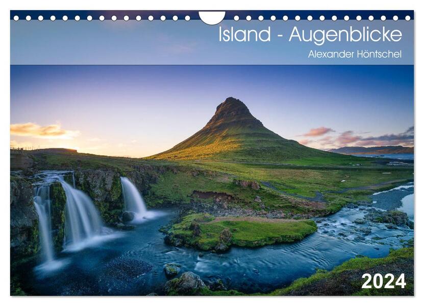 Island - Augenblicke 2024 (Wandkalender 2024 DIN A4 quer) CALVENDO Monatskalender