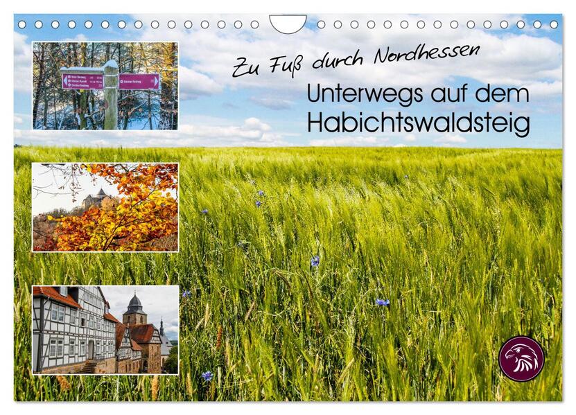Zu Fuß durch Nordhessen - Unterwegs auf dem Habichtswaldsteig (Wandkalender 2024 DIN A4 quer) CALVENDO Monatskalender