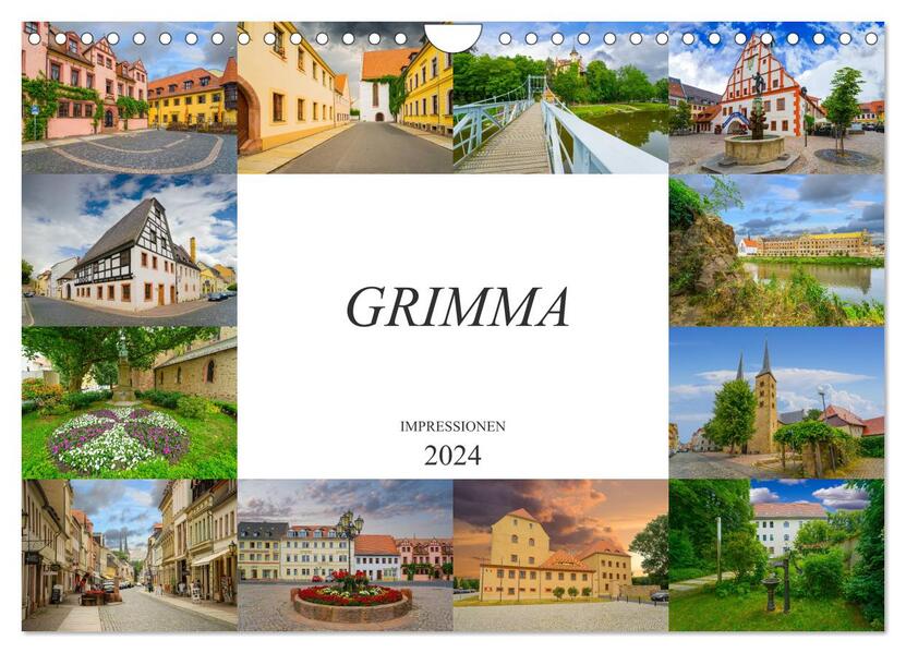 Grimma Impressionen (Wandkalender 2024 DIN A4 quer) CALVENDO Monatskalender