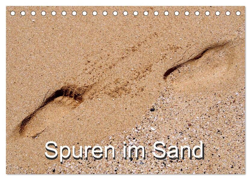 Spuren im Sand (Tischkalender 2024 DIN A5 quer) CALVENDO Monatskalender - Pocketkai Pocketkai/ Pocketkai