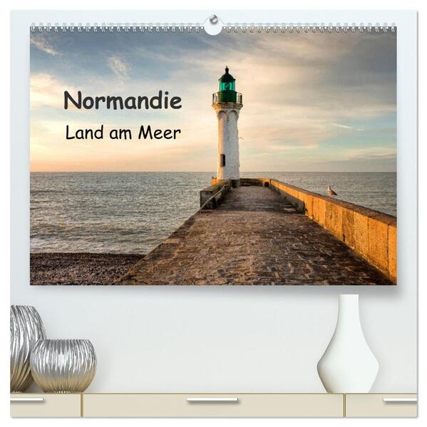 Normandie - Land am Meer (hochwertiger Premium Wandkalender 2024 DIN A2 quer) Kunstdruck in Hochglanz