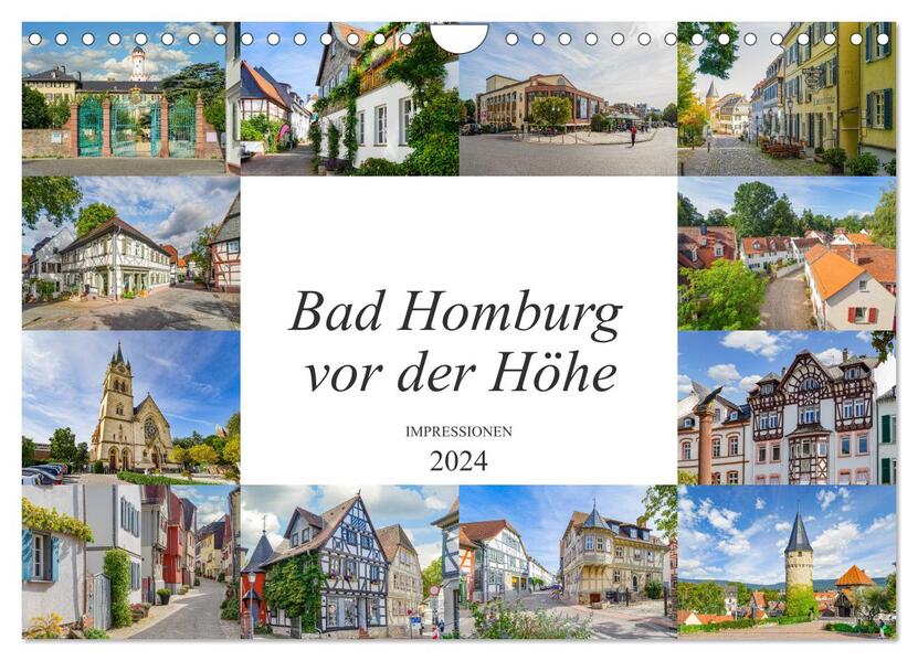 Bad Homburg vor der Höhe Impressionen (Wandkalender 2024 DIN A4 quer) CALVENDO Monatskalender