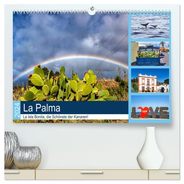 La Palma - La Isla Bonita die Schönste der Kanaren (hochwertiger Premium Wandkalender 2024 DIN A2 quer) Kunstdruck in Hochglanz