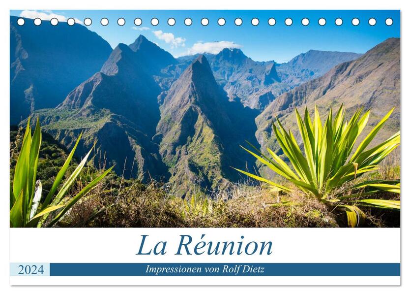 La Réunion - Impressionen von Rolf Dietz (Tischkalender 2024 DIN A5 quer) CALVENDO Monatskalender